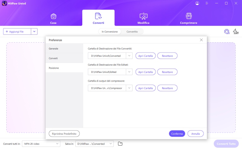 hitpaw video converter location preferences