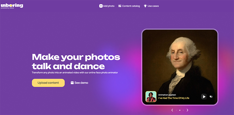 reface per animare foto